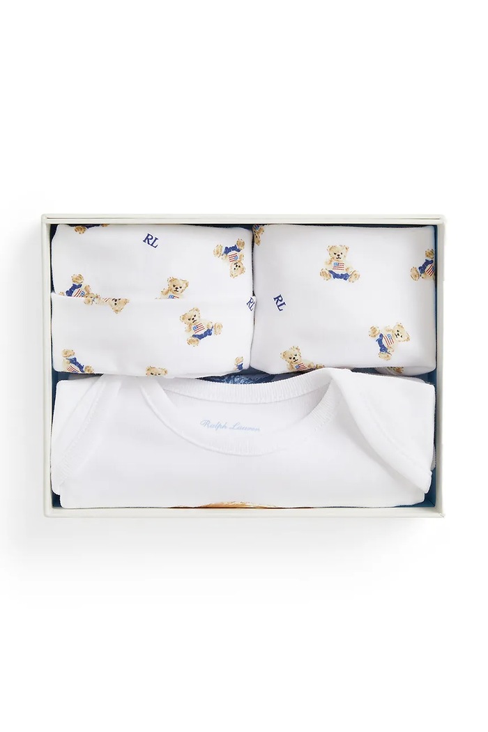 Polo Ralph Lauren body bawełniane niemowlęce 320P00760001 biały AW25