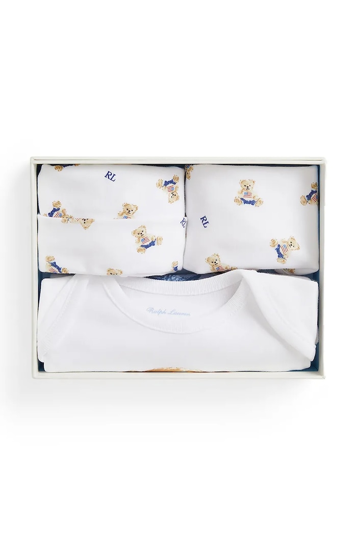 Polo Ralph Lauren body bawełniane niemowlęce 320P00760001 biały AW25