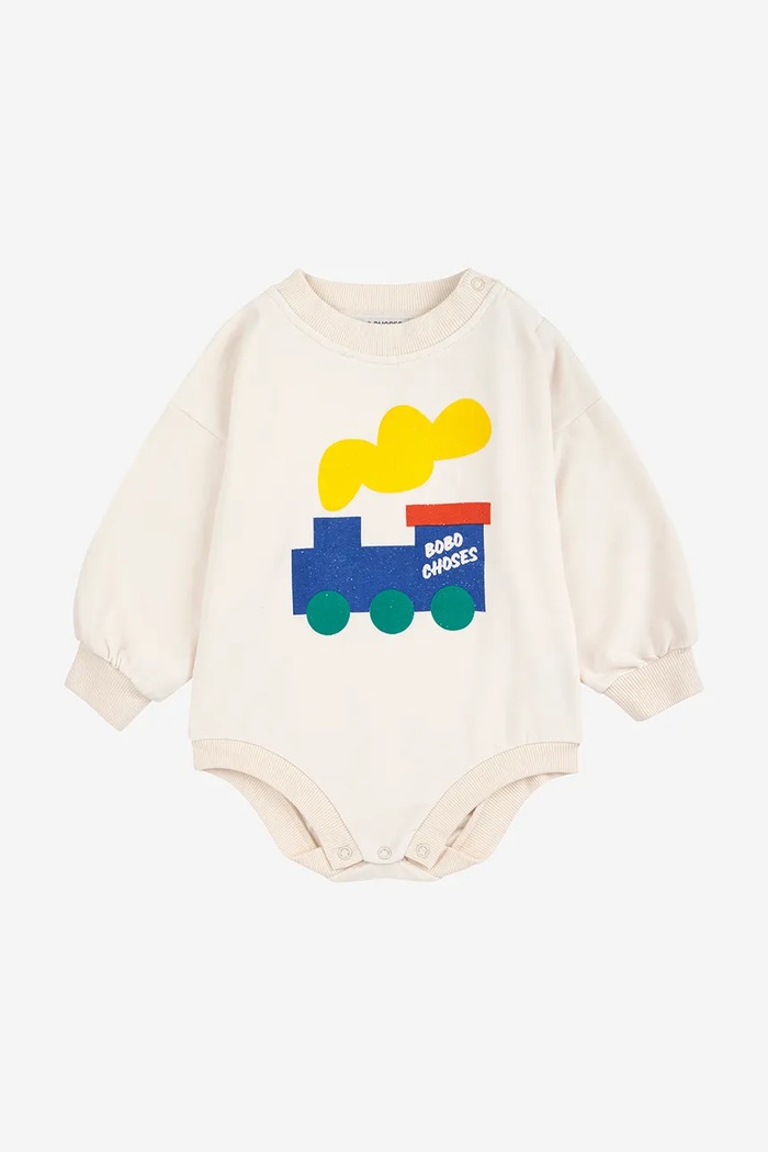 Kojenecké body Bobo Choses Choo Choo Kojenecký výrobek bílá 225AB010