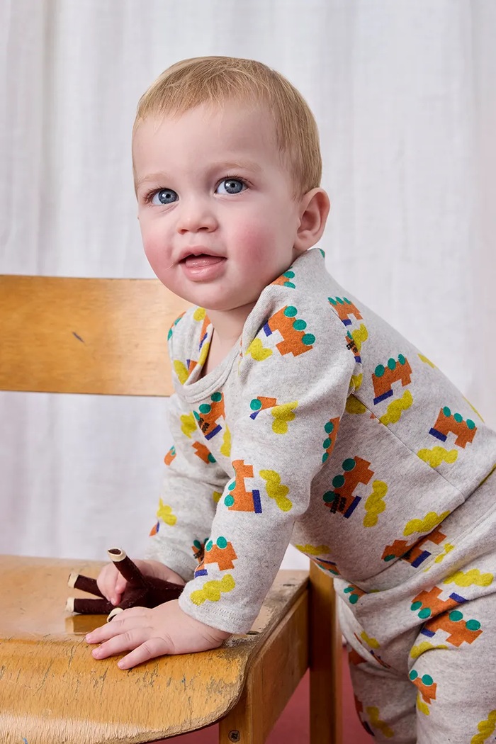 Bobo Choses body bebe Choo Choo Produs pentru bebe gri 225AB026