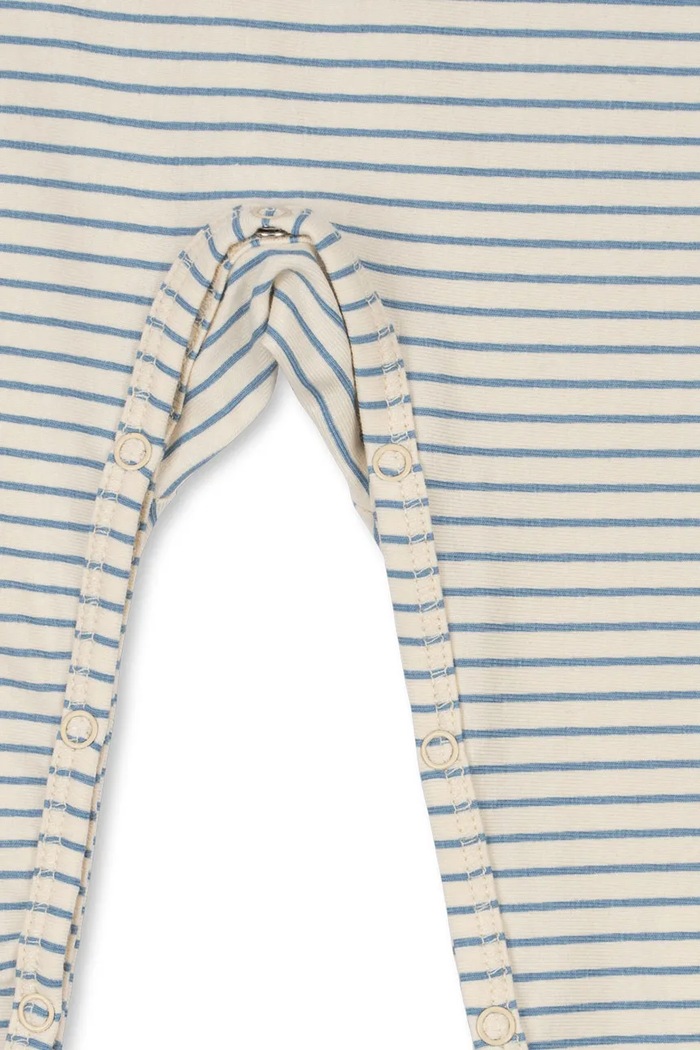 Costum bebe BASIC ONESIE GOTS Konges Sløjd albastru KS103705.9BYA