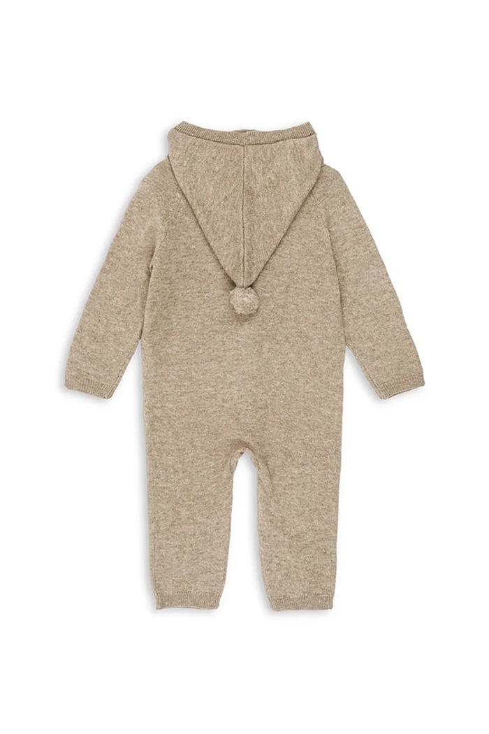 Chlapec Overal pre bábätká Konges Sløjd MATTOU KNIT ONESIE KS103904.9BYA hnedá