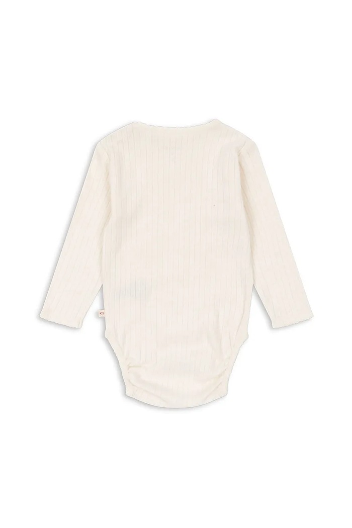 Βαμβακερά φορμάκια για μωρά Konges Sløjd MINNIE BODY GOTS KS103916.9BYA μπεζ AW25