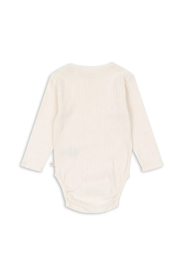 Βαμβακερά φορμάκια για μωρά Konges Sløjd MINNIE BODY GOTS KS103916.9BYA μπεζ AW25