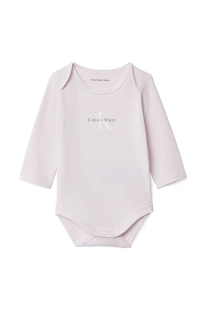 Body za dojenčka Calvin Klein Jeans roza IN0IN00337.9BYA