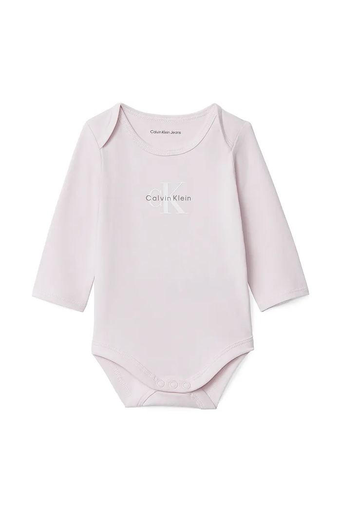 Body za dojenčka Calvin Klein Jeans roza IN0IN00337.9BYA