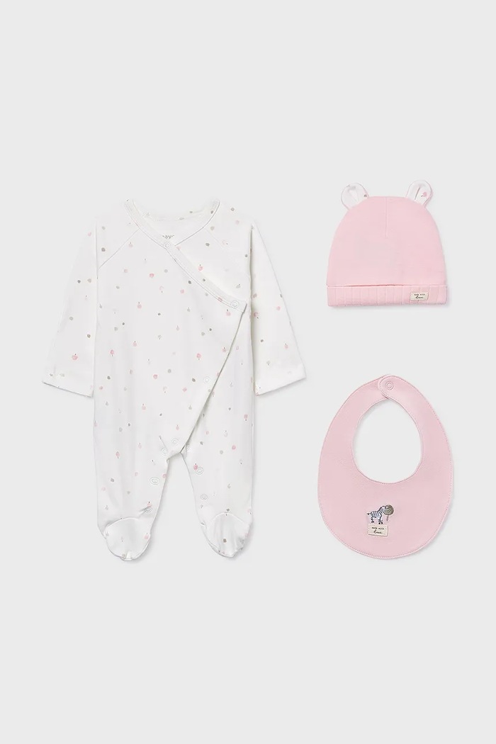 Mayoral Newborn salopete din bumbac pentru bebeluși Produs pentru bebe roz 9979.1A.Newborn.9BYA