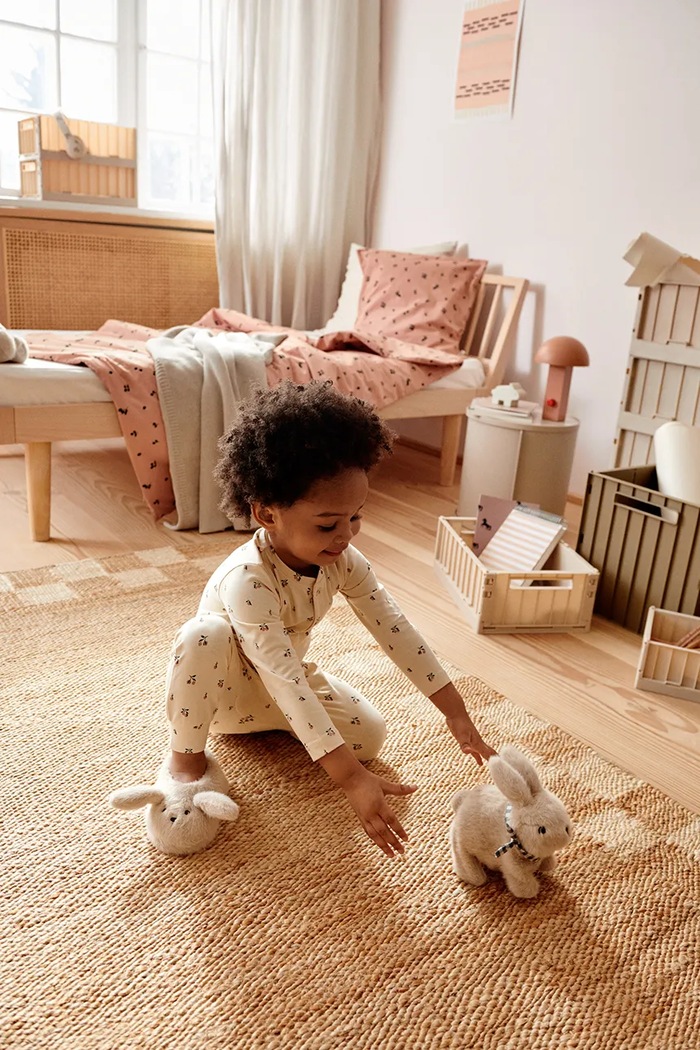 Overal pre bábätká Liewood Birk Printed Pyjamas Jumpsuit béžová LW20360.9BYA