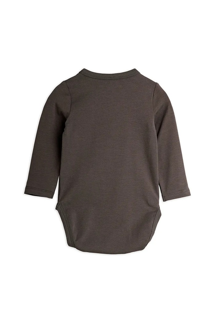 Mini Rodini body bebe Bear 25740108 gri AW25