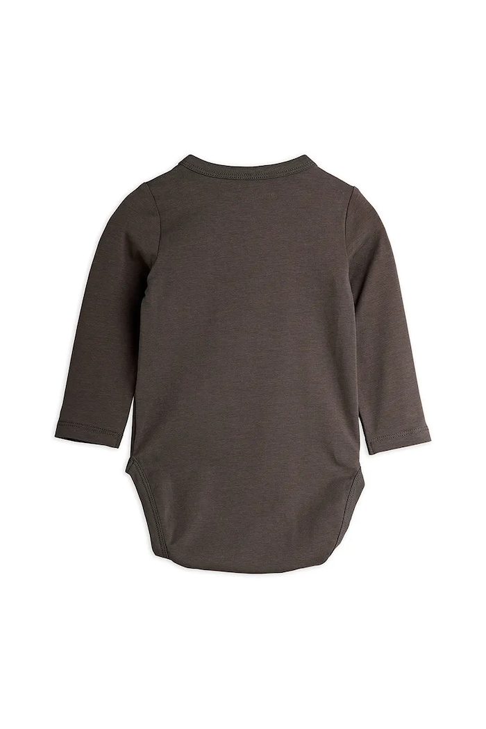 Mini Rodini body bebe Bear 25740108 gri AW25