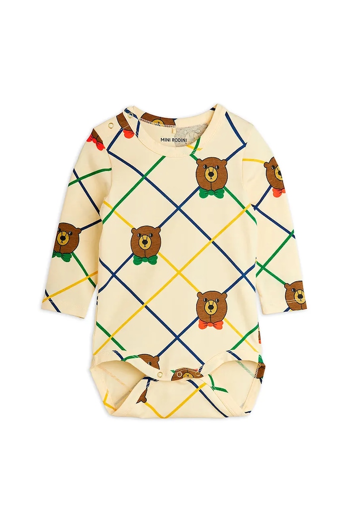 Mini Rodini body bebe Bear Produs pentru bebe bej 25740109