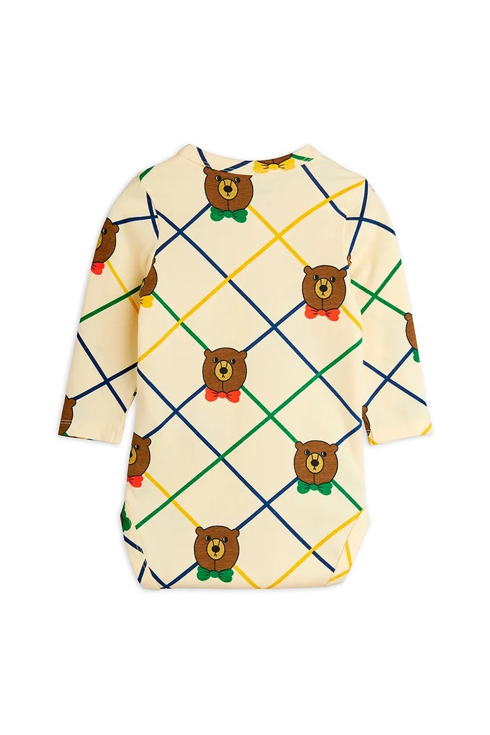Mini Rodini body bebe Bear 25740109 bej AW25
