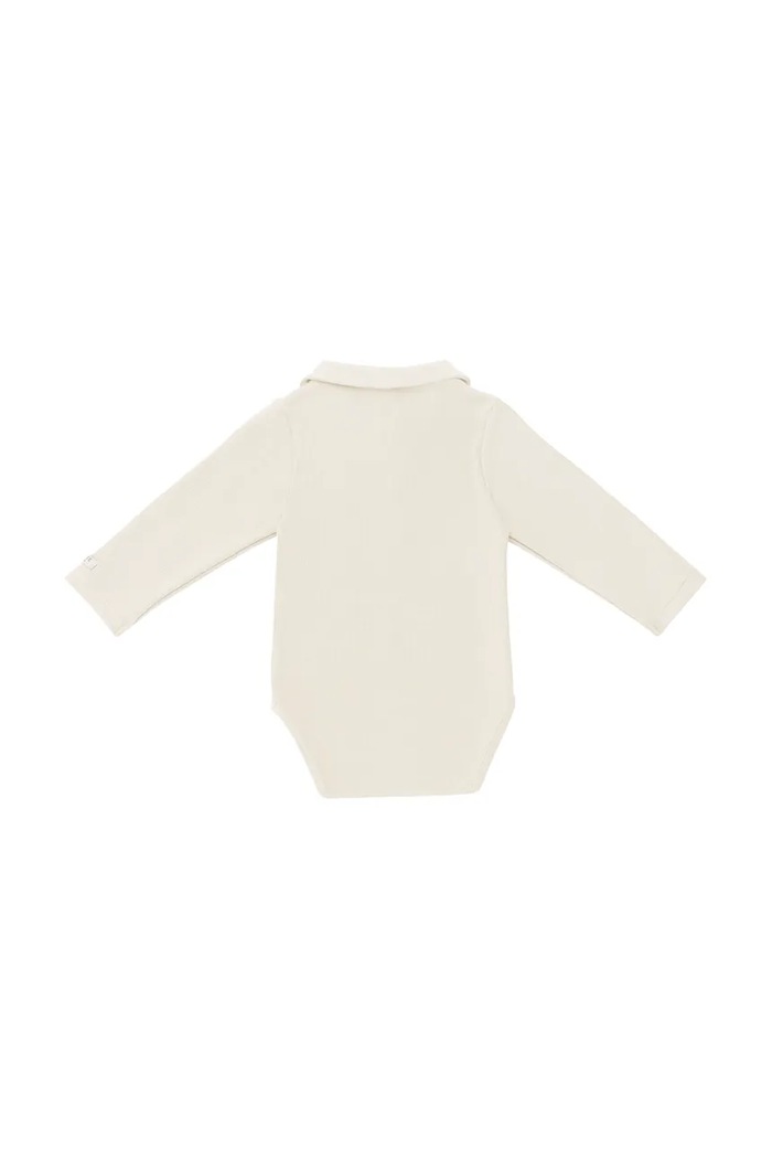 Chlapec Bavlnené body pre bábätká Donsje Polau Bodysuit Gingerbread 3042501 béžová