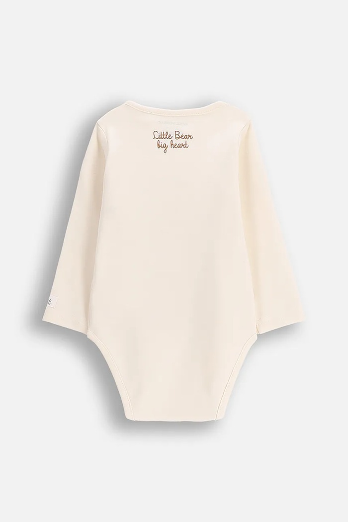 Coccodrillo body di cotone neonato/a ZC5112602FBN beige AW25