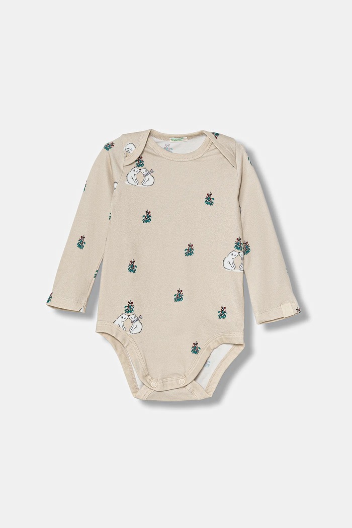 United Colors of Benetton body niemowlęce 2-pack 3DKAAB00U.W.Seasonal beżowy AW25