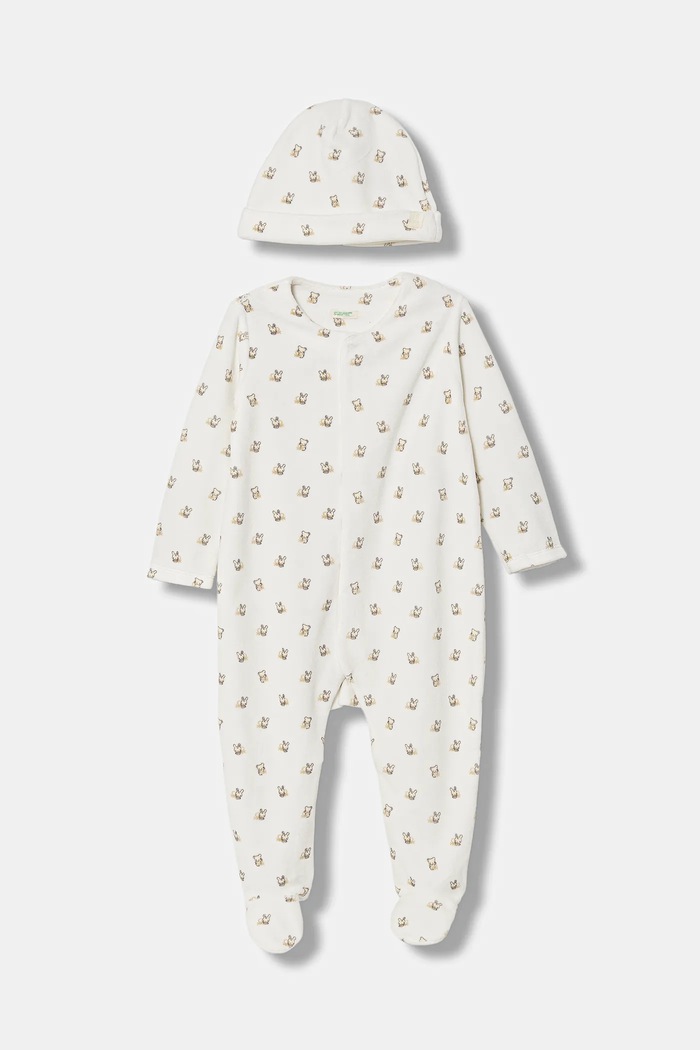 United Colors of Benetton śpioszki niemowlęce 2-pack Produkt niemowlęcy biały 3WQSAK01G.W.Seasonal