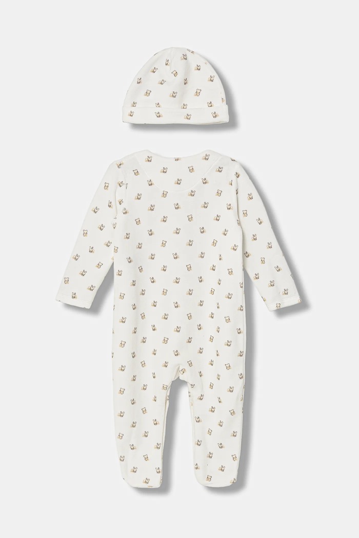 United Colors of Benetton śpioszki niemowlęce 2-pack 3WQSAK01G.W.Seasonal biały AW25
