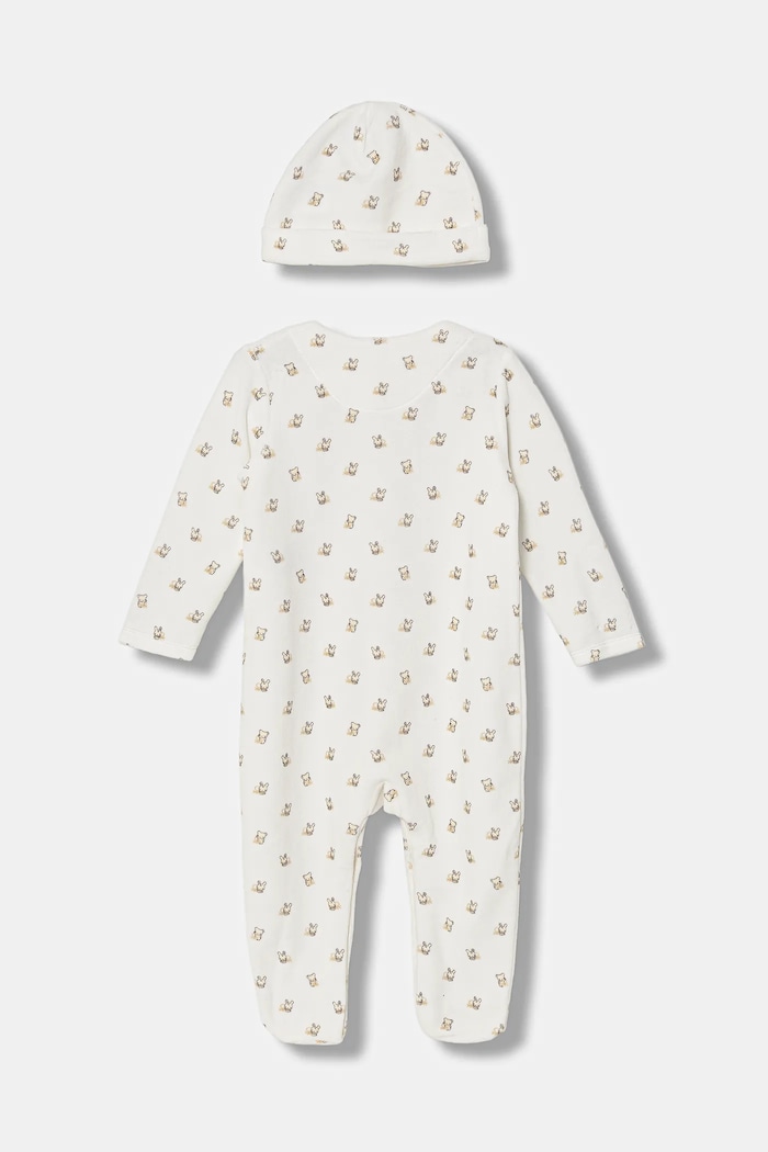 United Colors of Benetton śpioszki niemowlęce 2-pack 3WQSAK01G.W.Seasonal biały AW25