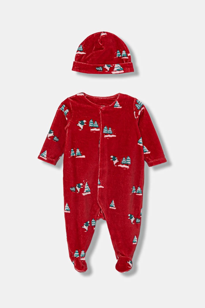 United Colors of Benetton śpioszki niemowlęce 2-pack Produkt niemowlęcy czerwony 3WQSAK01G.W.Seasonal