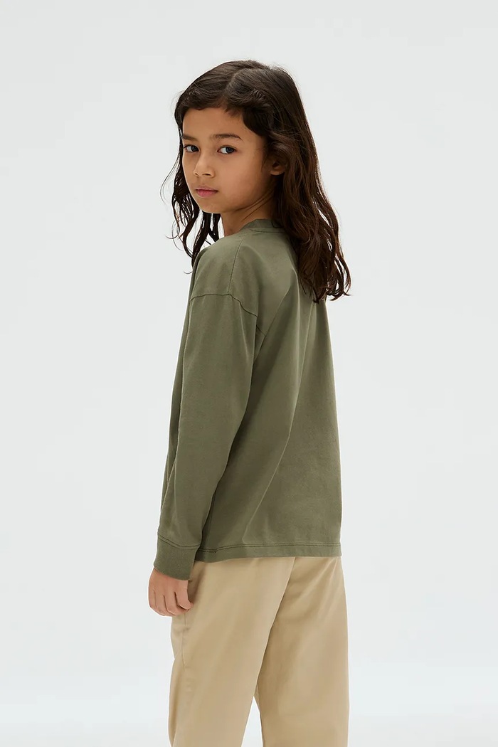 Pamučna majica dugih rukava Calvin Klein Jeans IB0IB02354.9BYA zelena