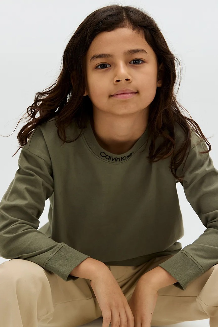 Pamučna majica dugih rukava Calvin Klein Jeans IB0IB02354.9BYA