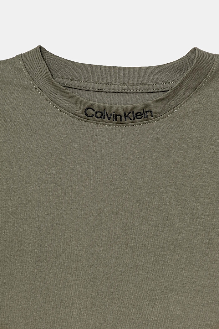 Pamučna majica dugih rukava Calvin Klein Jeans zelena IB0IB02354.9BYA