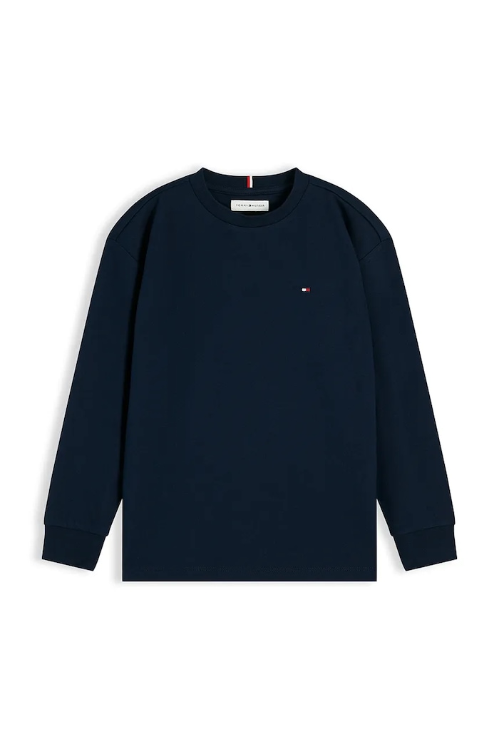 Tričko s dlhým rukávom Tommy Hilfiger KB0KB09846.128.176.9BYA tmavomodrá AW25