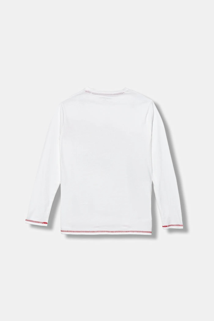 Guess longsleeve bawełniany dziecięcy L5YI00.K8HM4.9BYA biały AW25