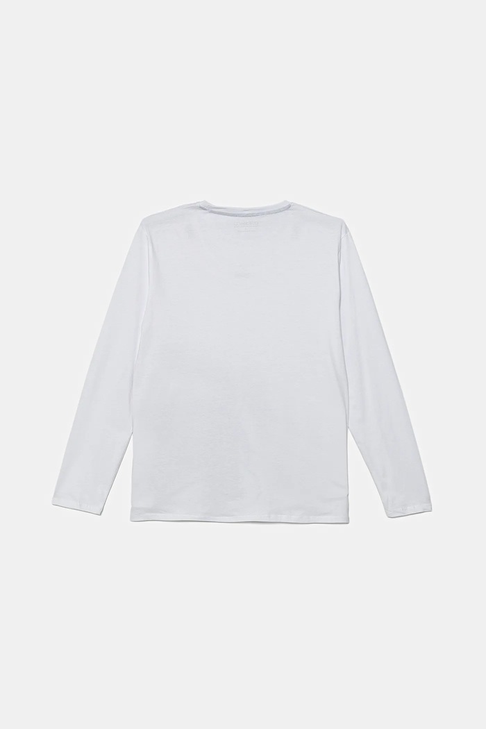 Guess Longsleeve bawełniany dziecięcy L5YI26.K8HM4.9BYA biały AW25