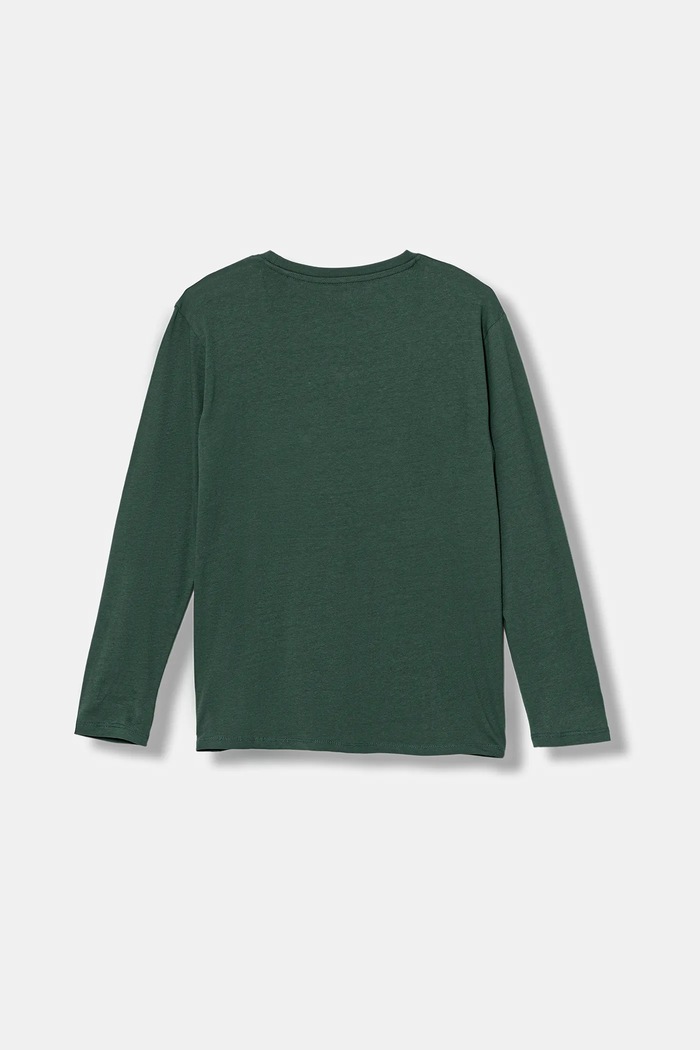 Dječja pamučna majica dugih rukava Guess L5YI27.K8HM4.9BYA zelena AW25