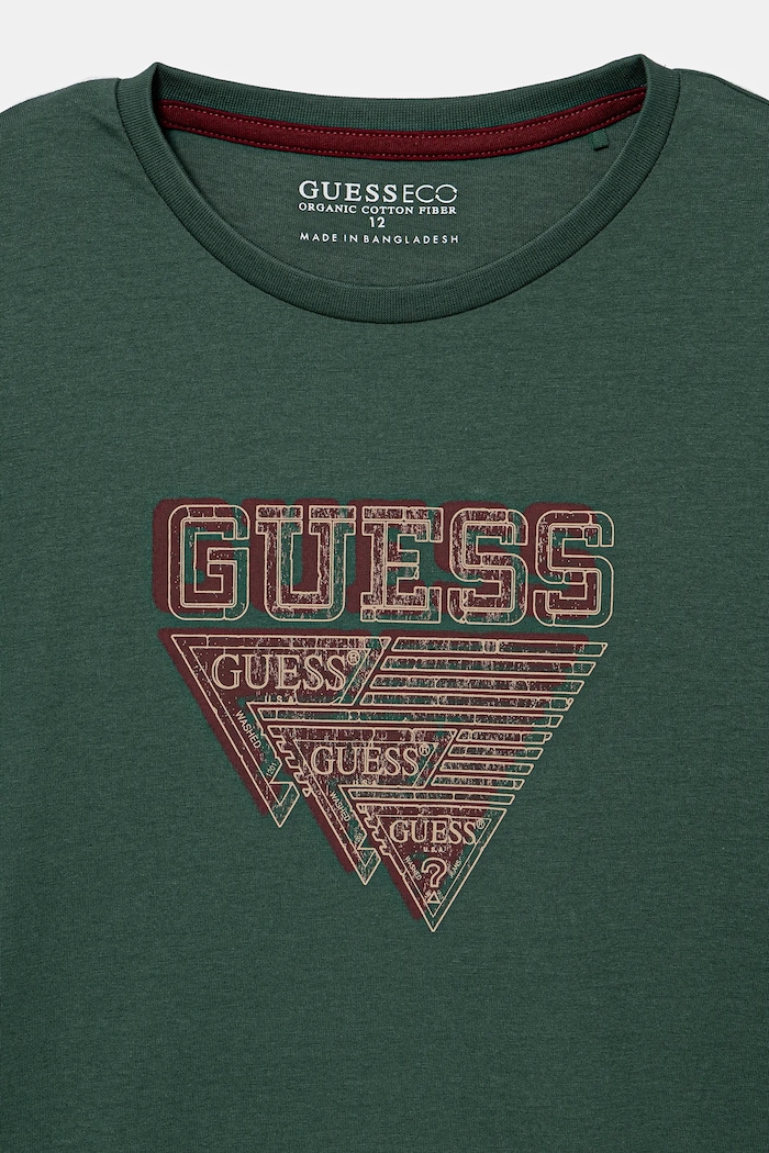 Dječaci Dječja pamučna majica dugih rukava Guess L5YI27.K8HM4.9BYA zelena
