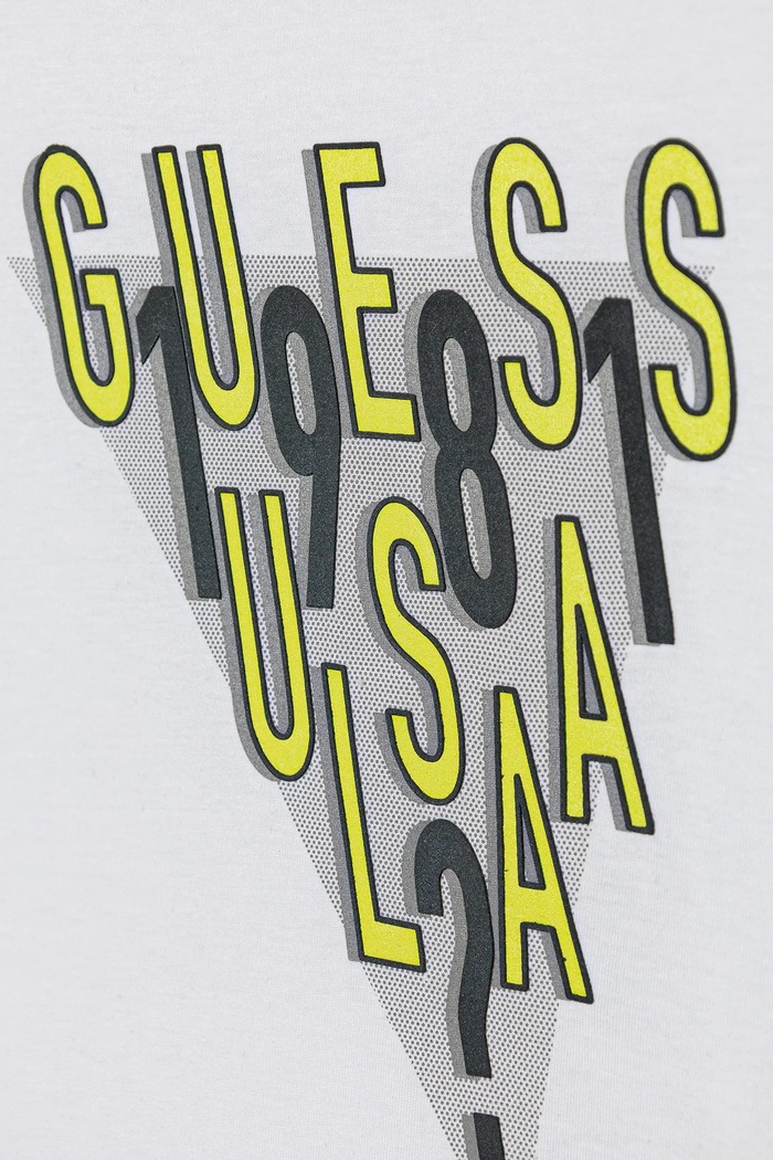 Chłopiec Guess longsleeve bawełniany dziecięcy N5YI03.K8HM4.9BYA biały