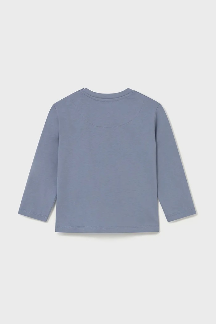 Mayoral Longsleeve din bumbac 108.3D.Baby.9BYA albastru AW25