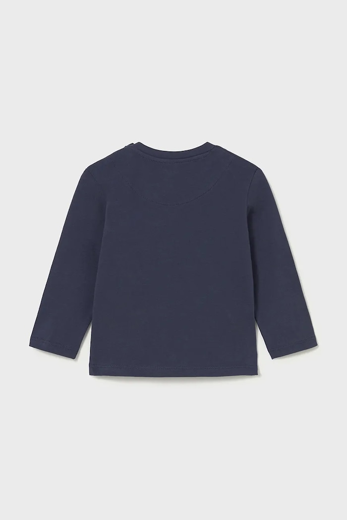 Mayoral longsleeve bawełniany 108.3D.Baby.9BYA granatowy AW25
