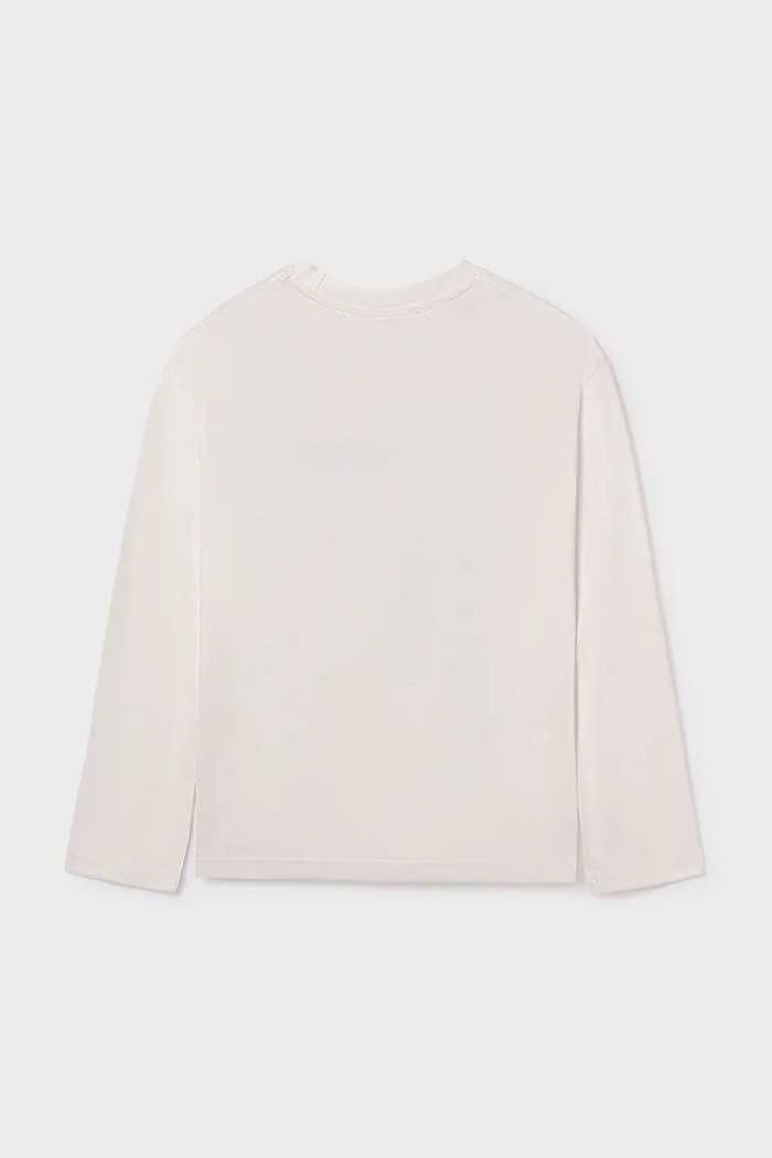 Băieți Mayoral longsleeve 842.7E.Junior.9BYA alb