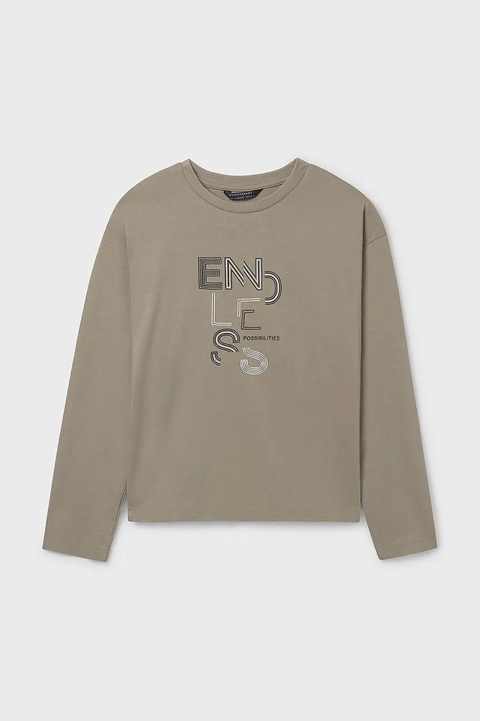 Mayoral longsleeve bumbac bej 842.7E.Junior.9BYA
