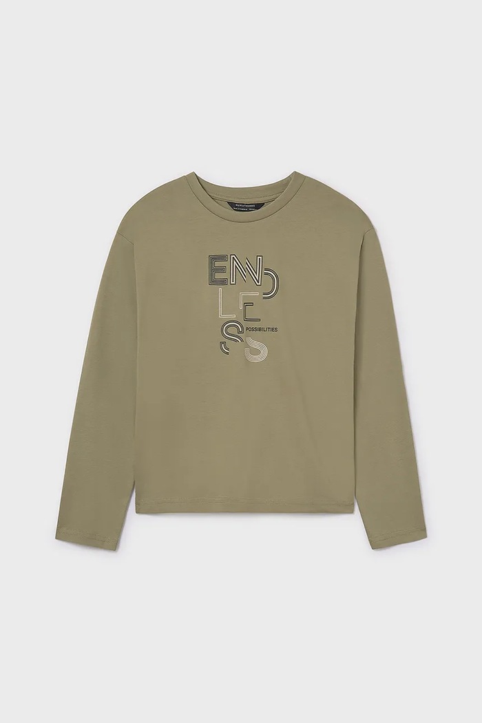 Блуза с дълги ръкави Mayoral 842.7E.Junior.9BYA зелен AW25