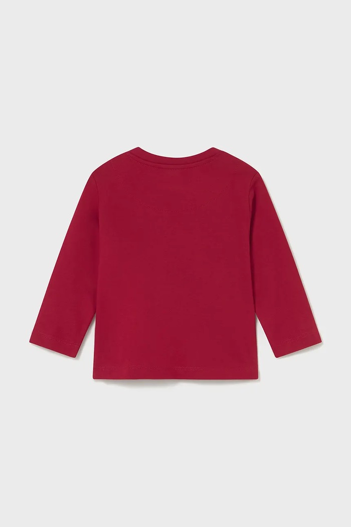 Chłopiec Mayoral longsleeve bawełniany dziecięcy 2071.3E.Baby.9BYA czerwony