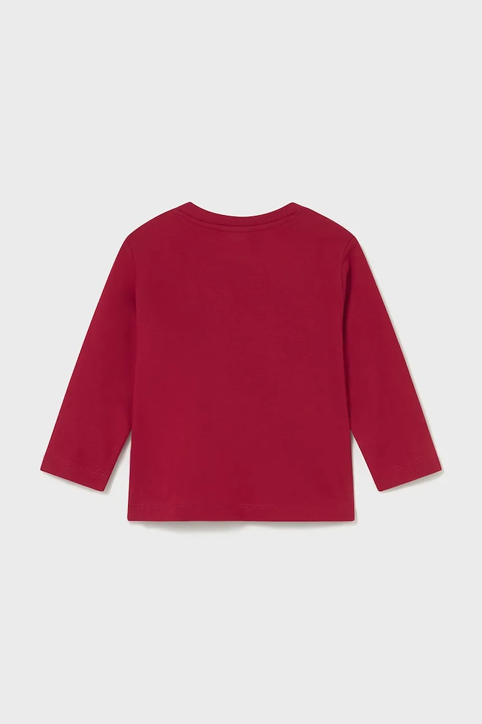 Chłopiec Mayoral longsleeve bawełniany dziecięcy 2071.3E.Baby.9BYA czerwony
