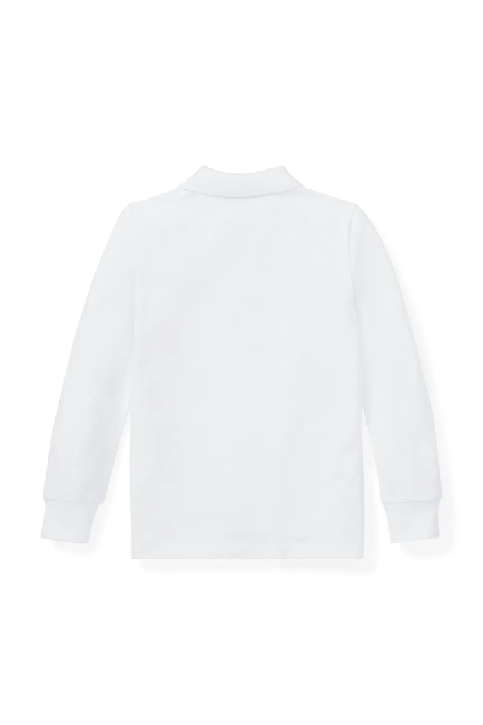 Polo Ralph Lauren longsleeve in cotone bambino/a 322703634013 bianco AW25