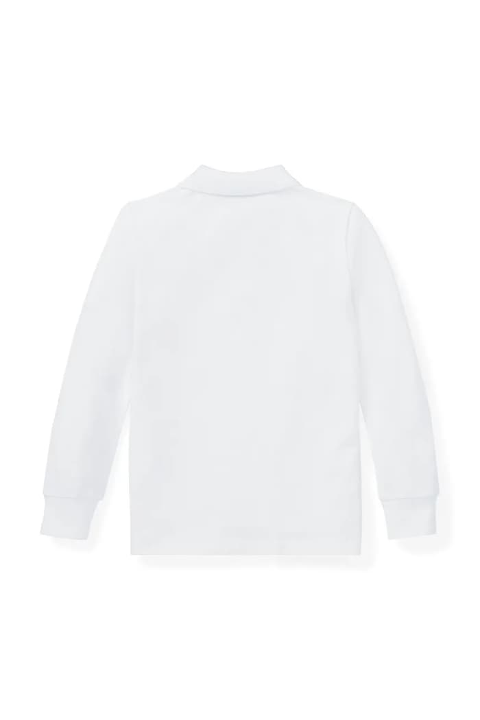 Polo Ralph Lauren longsleeve in cotone bambino/a 322703634013 bianco AW25