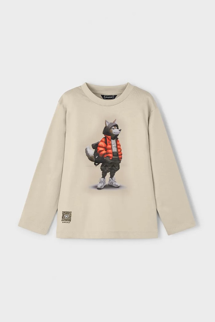 Mayoral longsleeve bumbac bej 4083.5C.Mini.9BYA