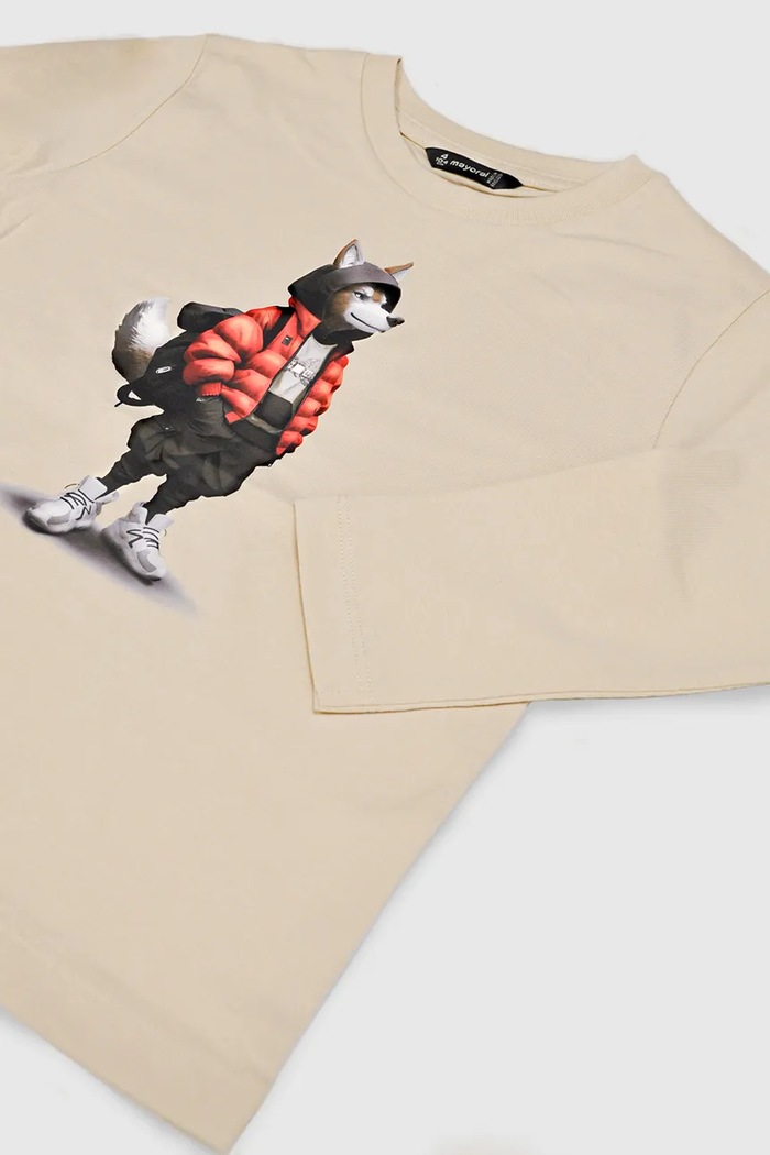 Băieți Mayoral longsleeve 4083.5C.Mini.9BYA bej