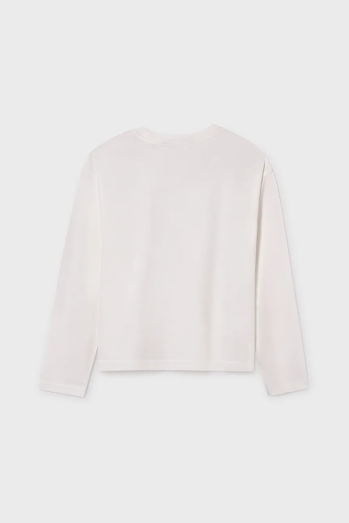 Chłopiec Mayoral longsleeve bawełniany 7006.7B.Junior.9BYA beżowy