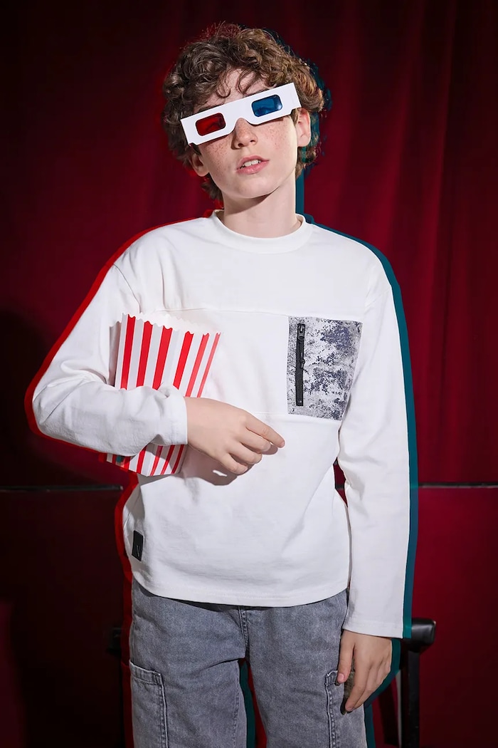 Mayoral longsleeve din bumbac bumbac bej 7009.7C.Junior.9BYA