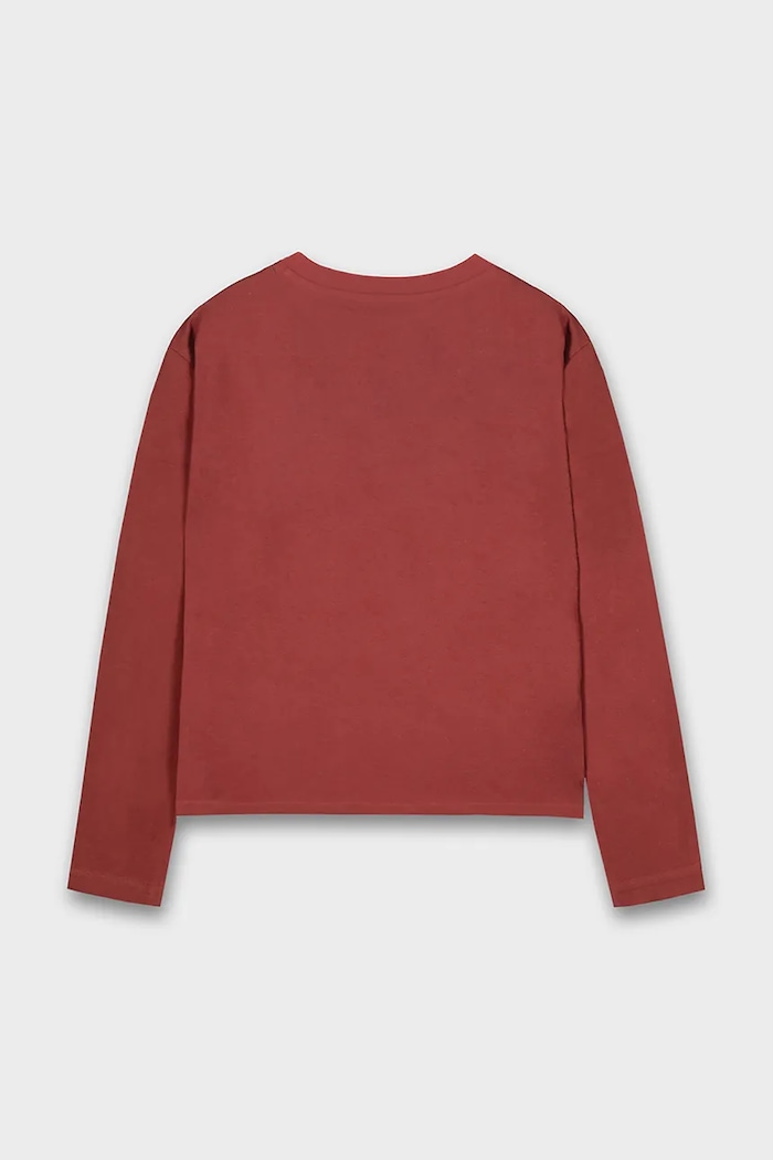 Mayoral longsleeve din bumbac 7012.7E.Junior.9BYA rosu AW25