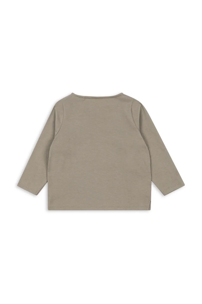 Konges Sløjd longsleeve bawełniany dziecięcy DREY LS TEE GOTS KS103783.9BYA zielony AW25