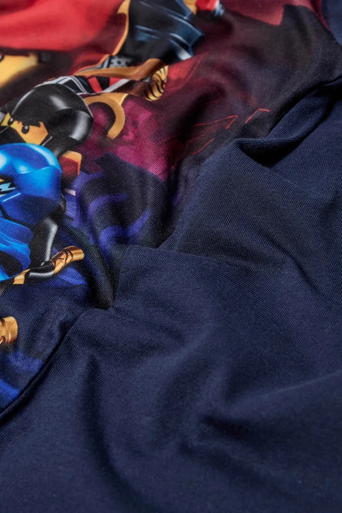 Lego longsleeve din bumbac pentru copii LWTAFFY 613 bleumarin 11010889