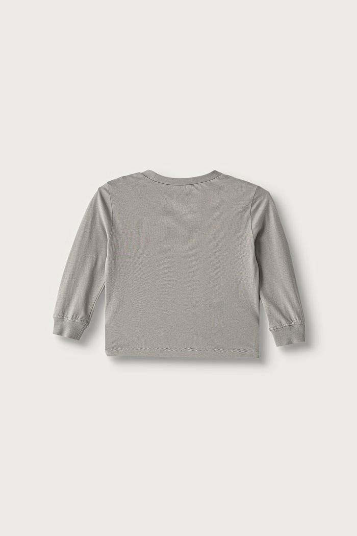 Levi's tričko s dlouhým rukávem dětské bavlněné L/S BATWING TEE 6E8646 šedá AW25