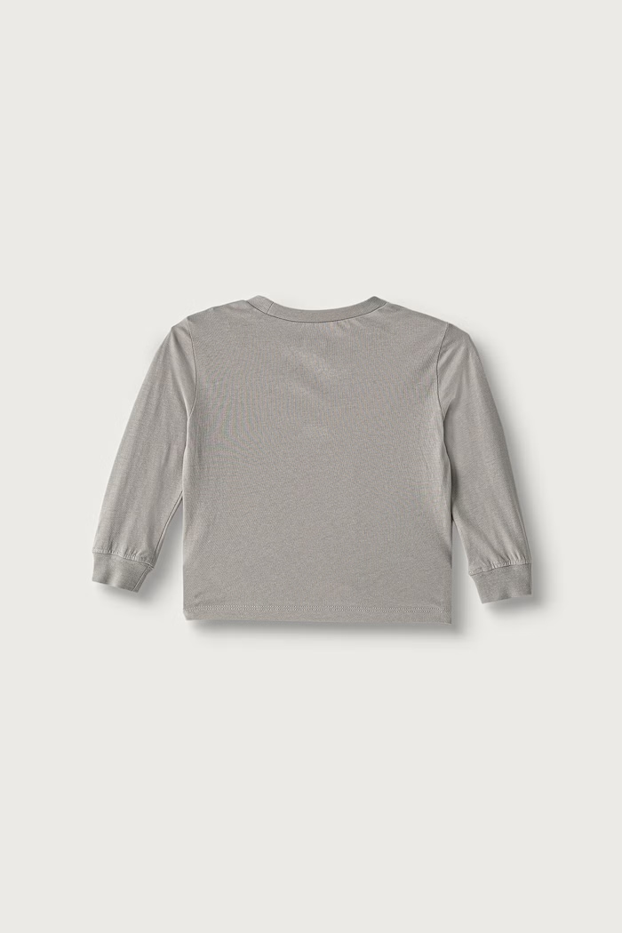 Levi's Longsleeve pentru copii din bumbac L/S BATWING TEE 6E8646 gri AW25